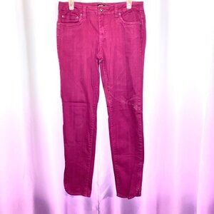 Forever 21 Magenta Corduroy Skinny Pants Size 30